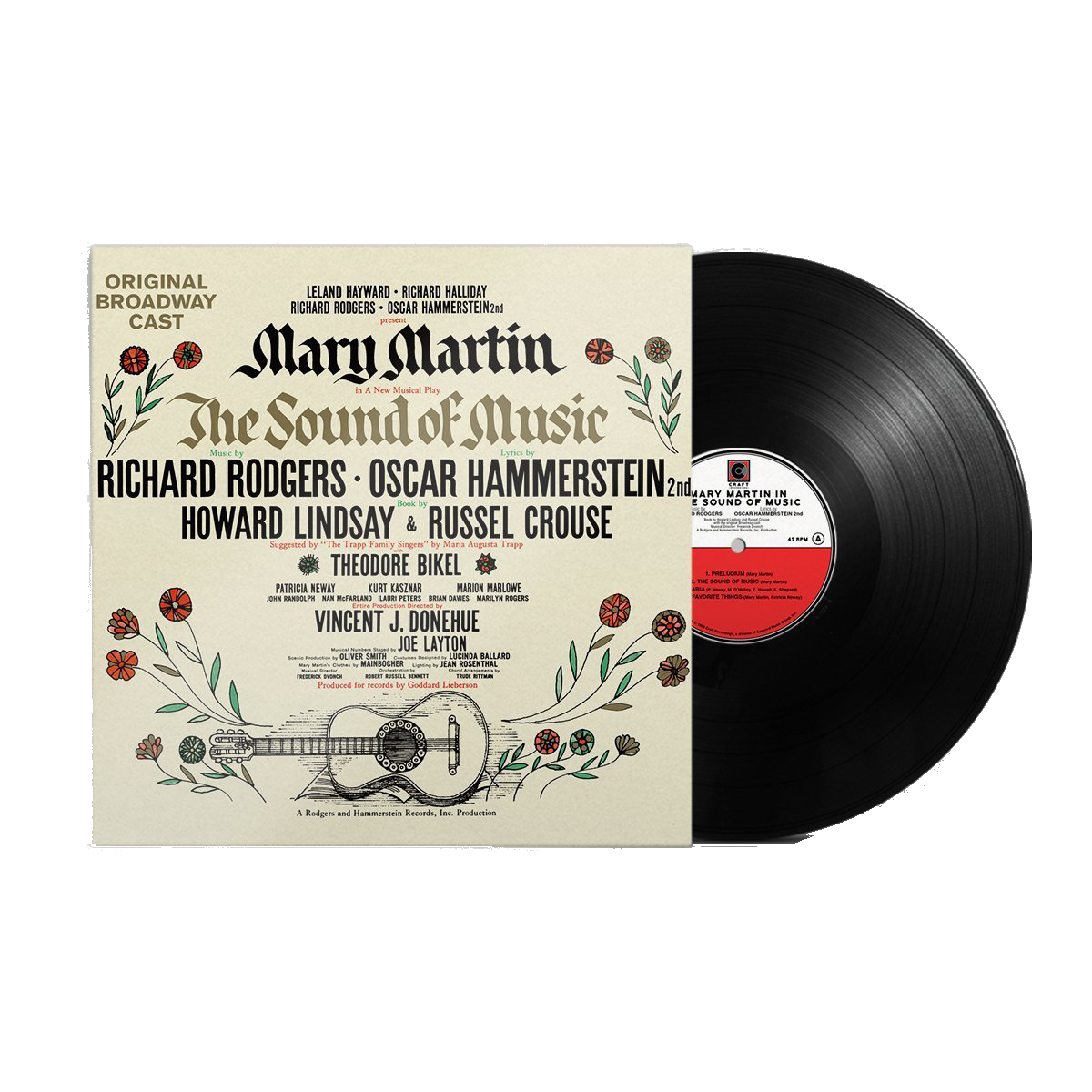 The Sound of Music Original Broadway Cast Recording (2LP) Rodgers & Hammerstein